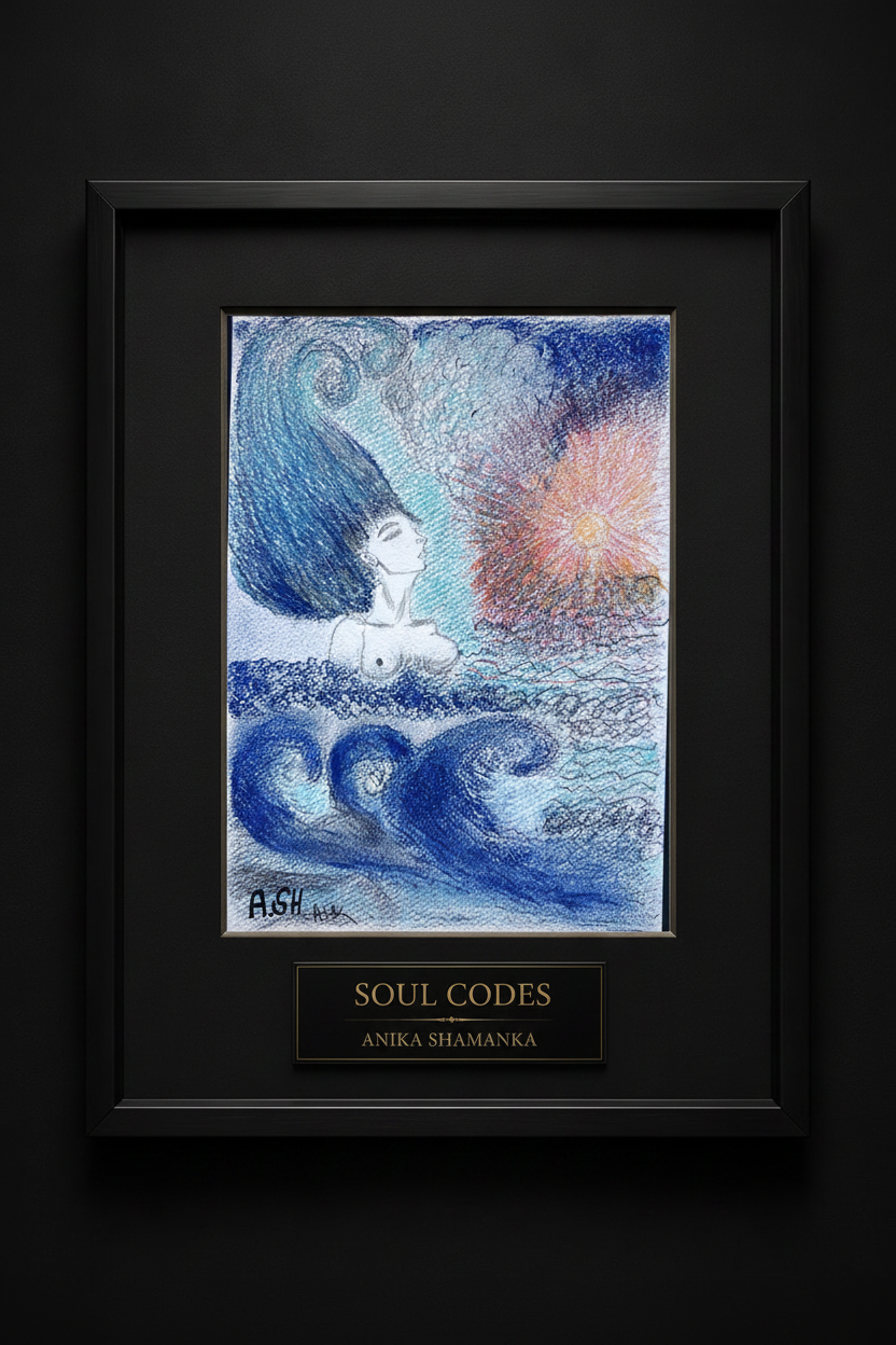 Soul Codes — framed original artwork by Anika Shamanka