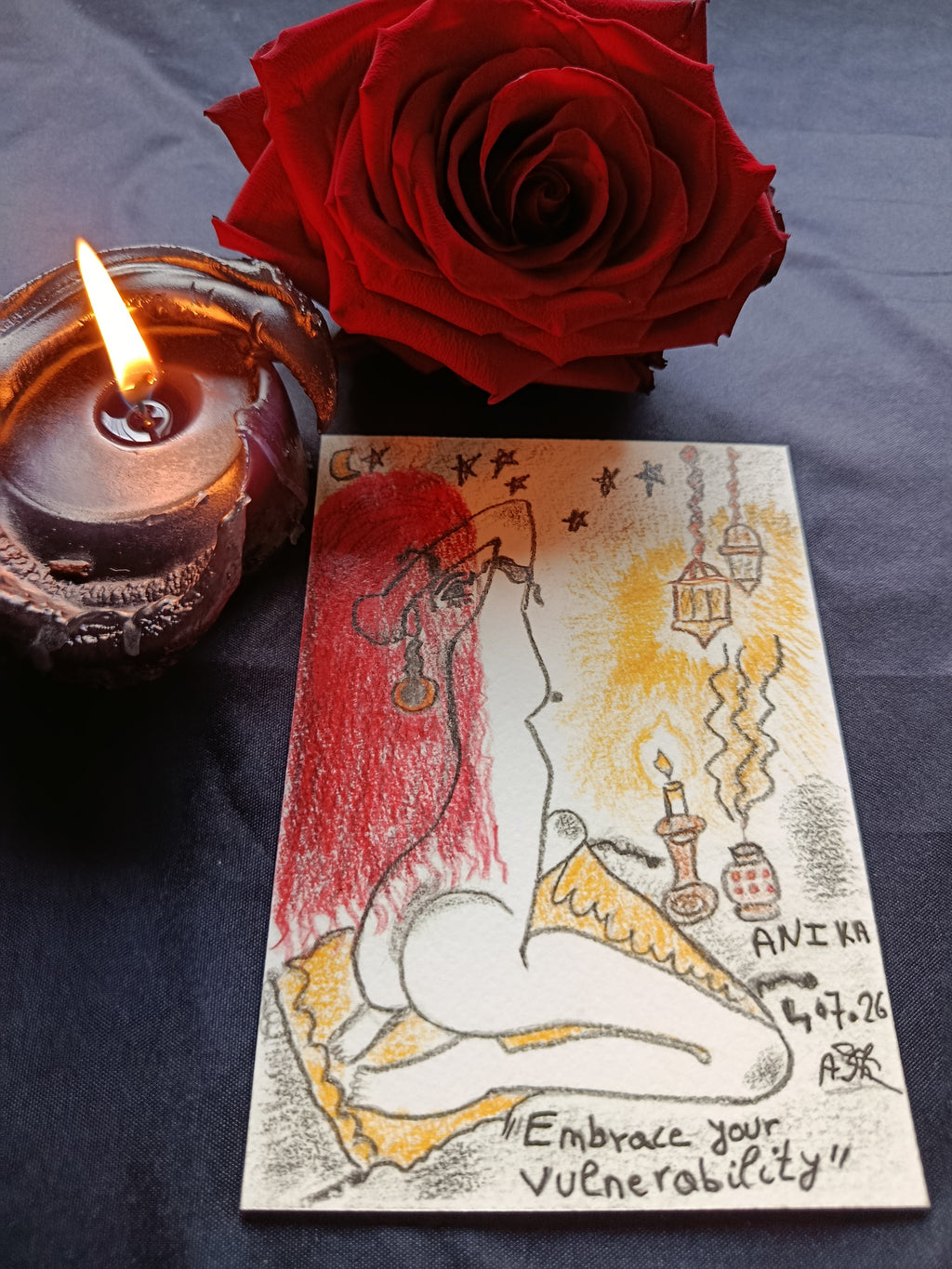 Embrace Your Vulnerability — Original Art by Anika Shamanka