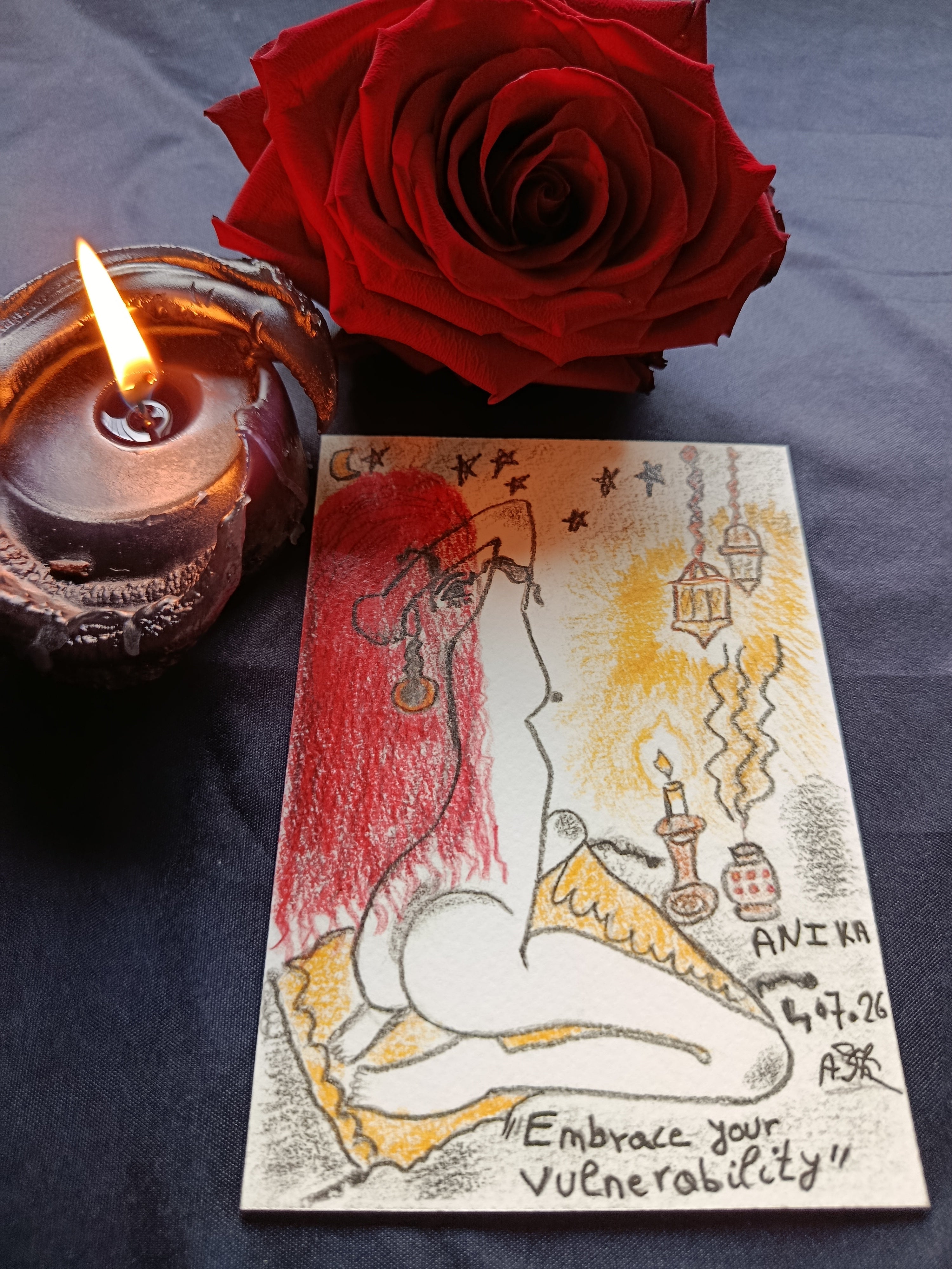 Embrace Your Vulnerability — Original Art by Anika Shamanka