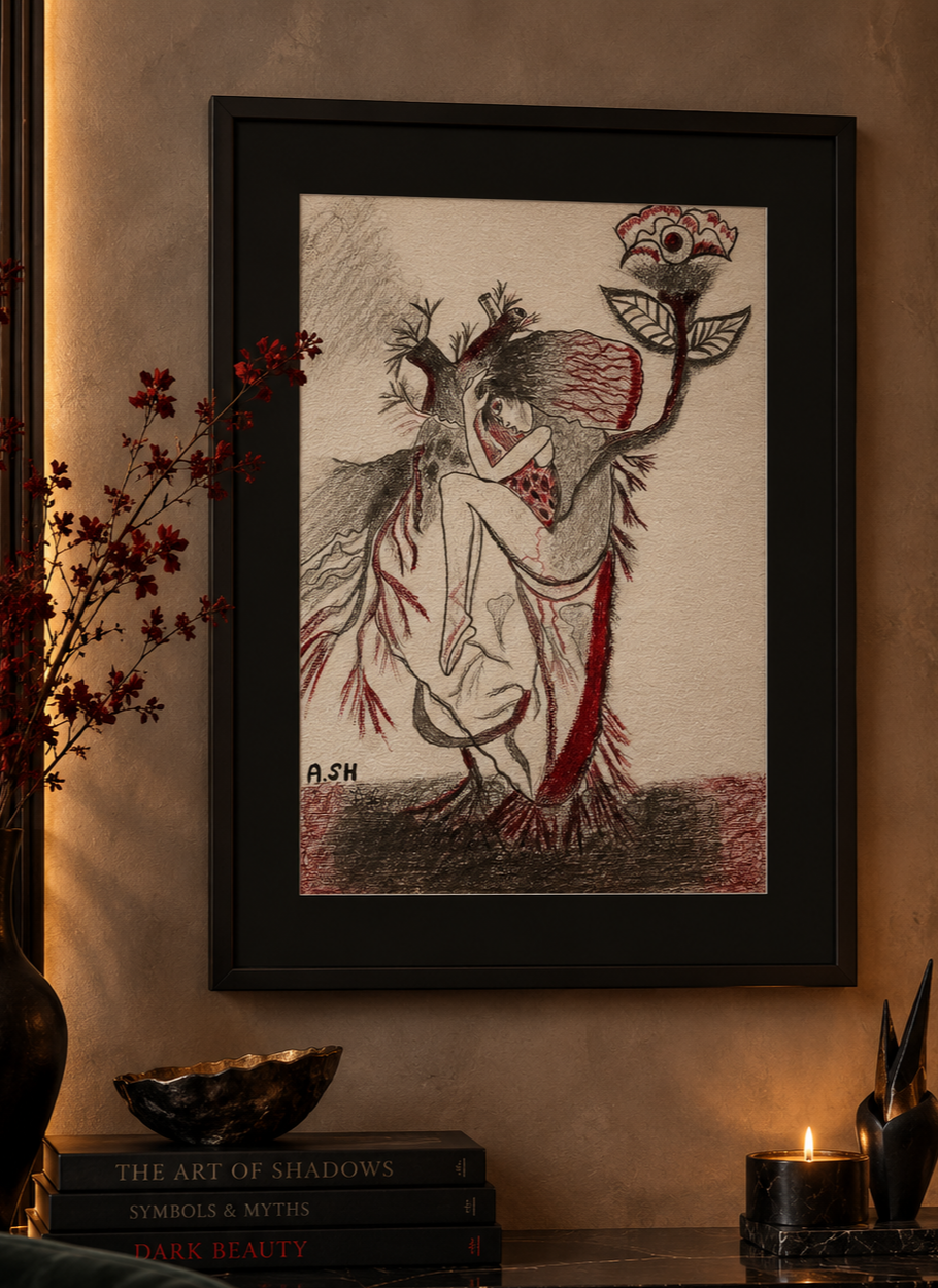 Communion framed in a warm-toned interior styling mockup.