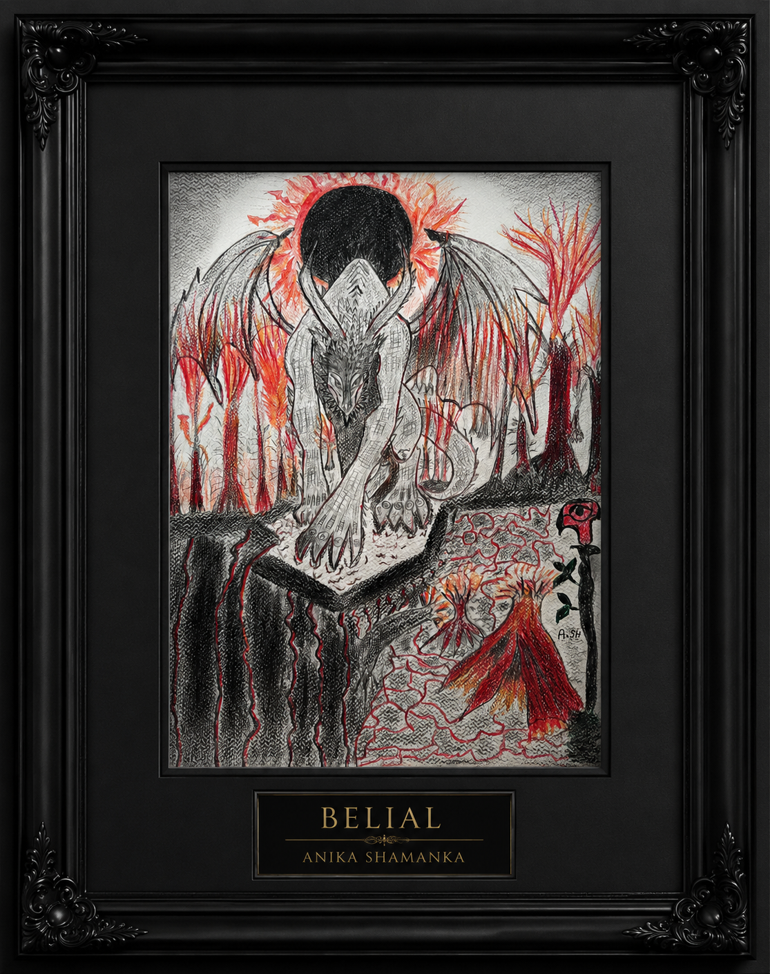Belial — Original A3 Occult Art