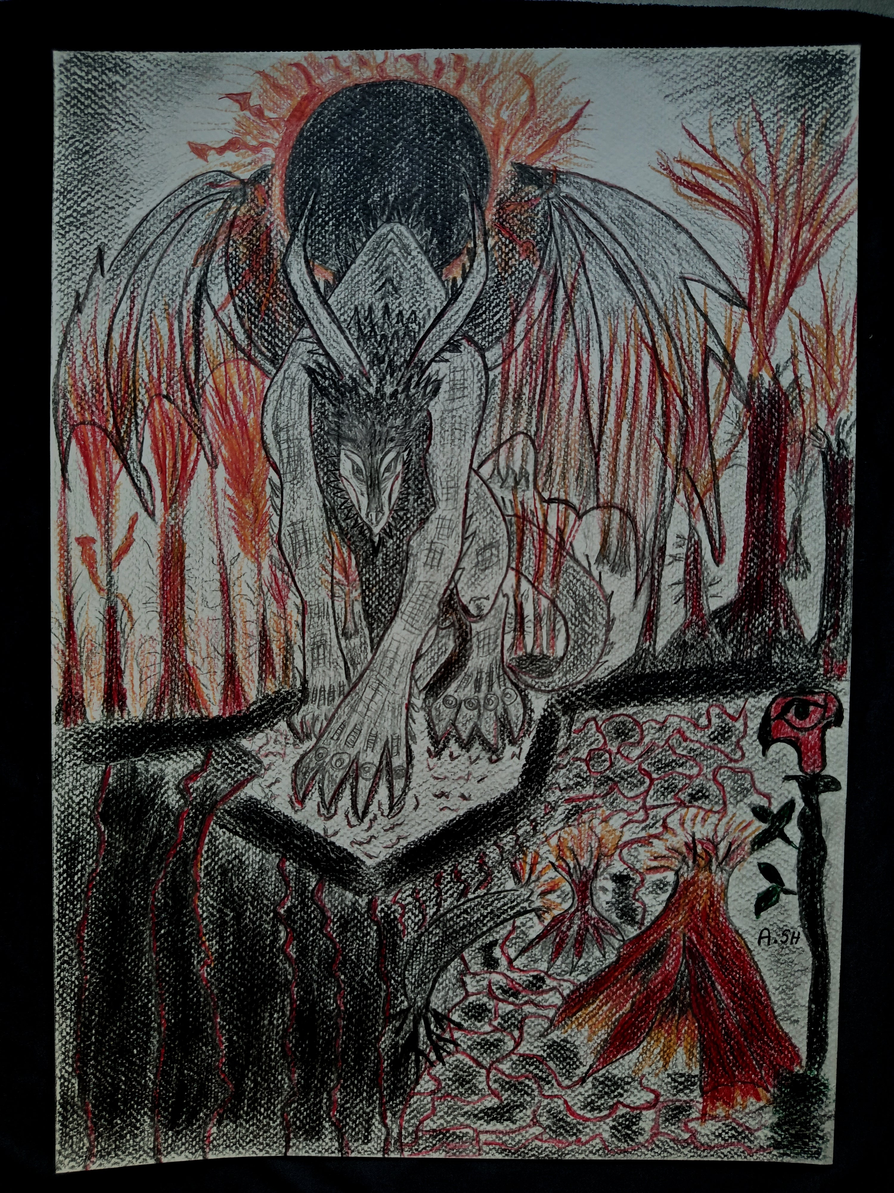 Belial — Original A3 Occult Art