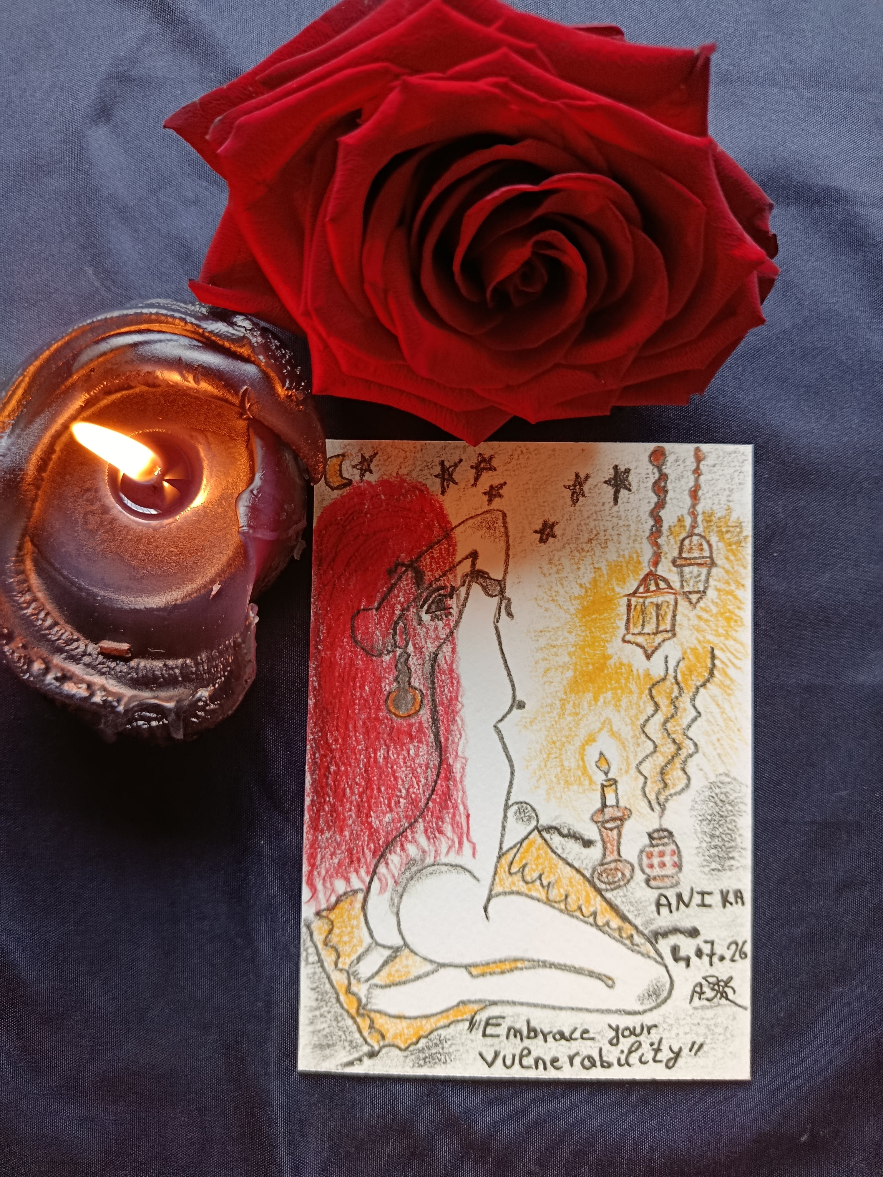 Embrace Your Vulnerability — Original Art by Anika Shamanka