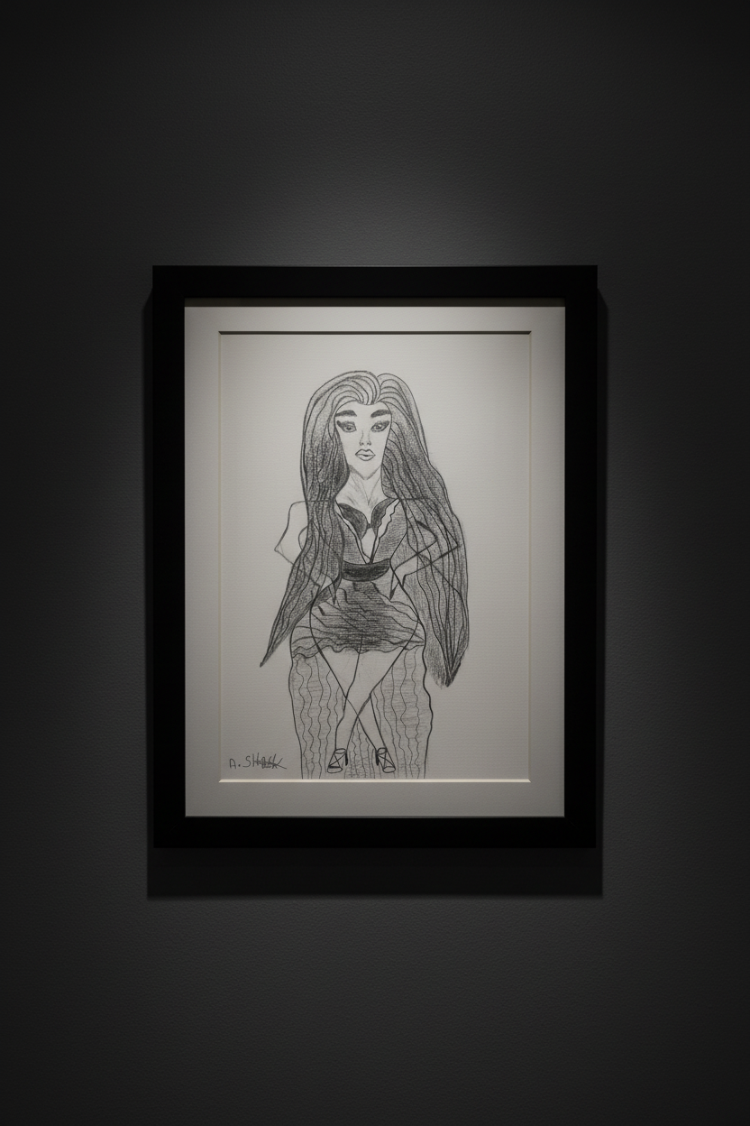 Badass — Graphite Original Sketch