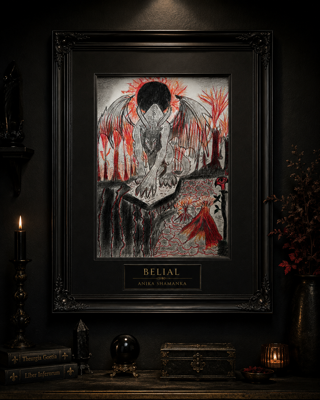 Belial — Original A3 Occult Art