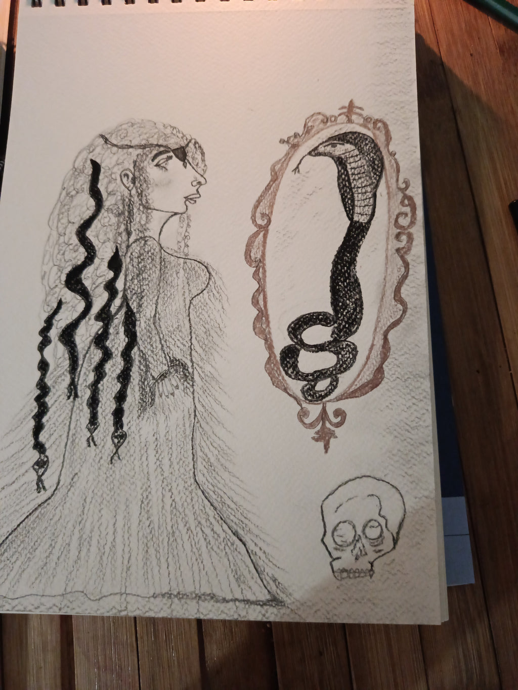 Original + Fine Art Print Collector Bundle " A witch's Reflection & Embrace your Vulnerability"