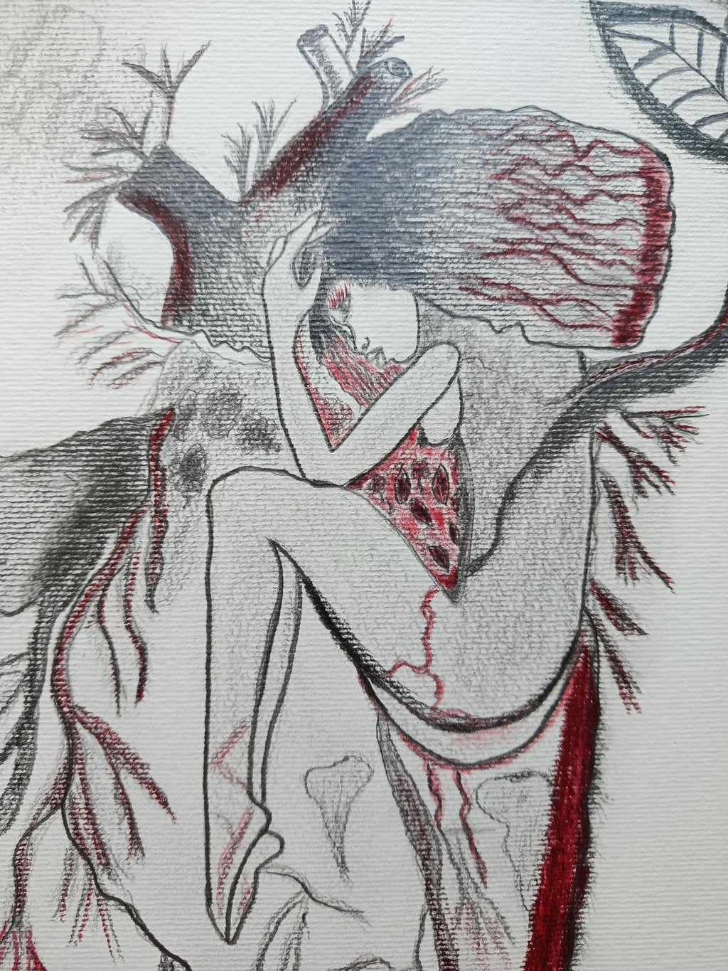 Detail of Communion artwork.