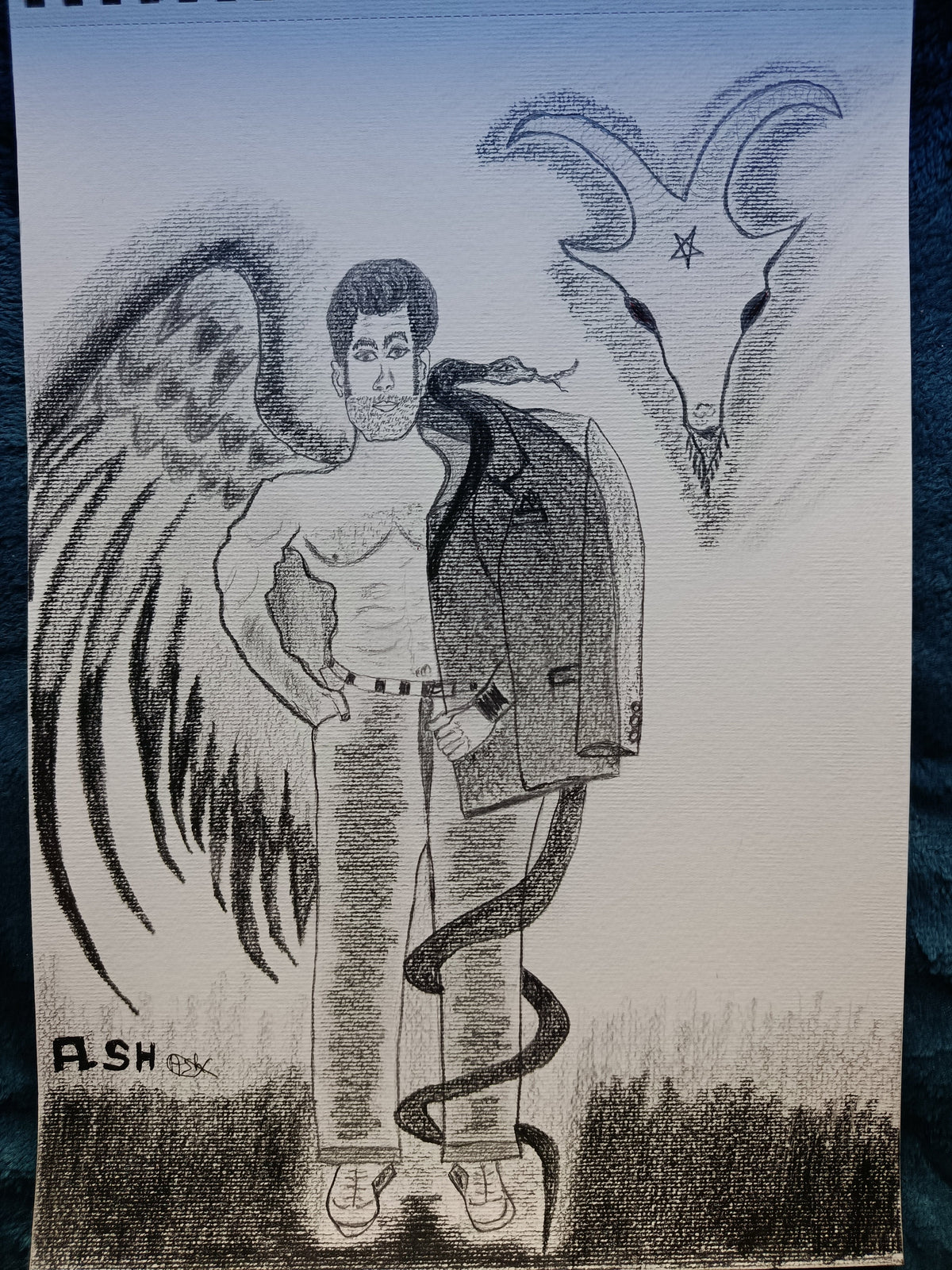 Lucifer — Original Graphite Drawing